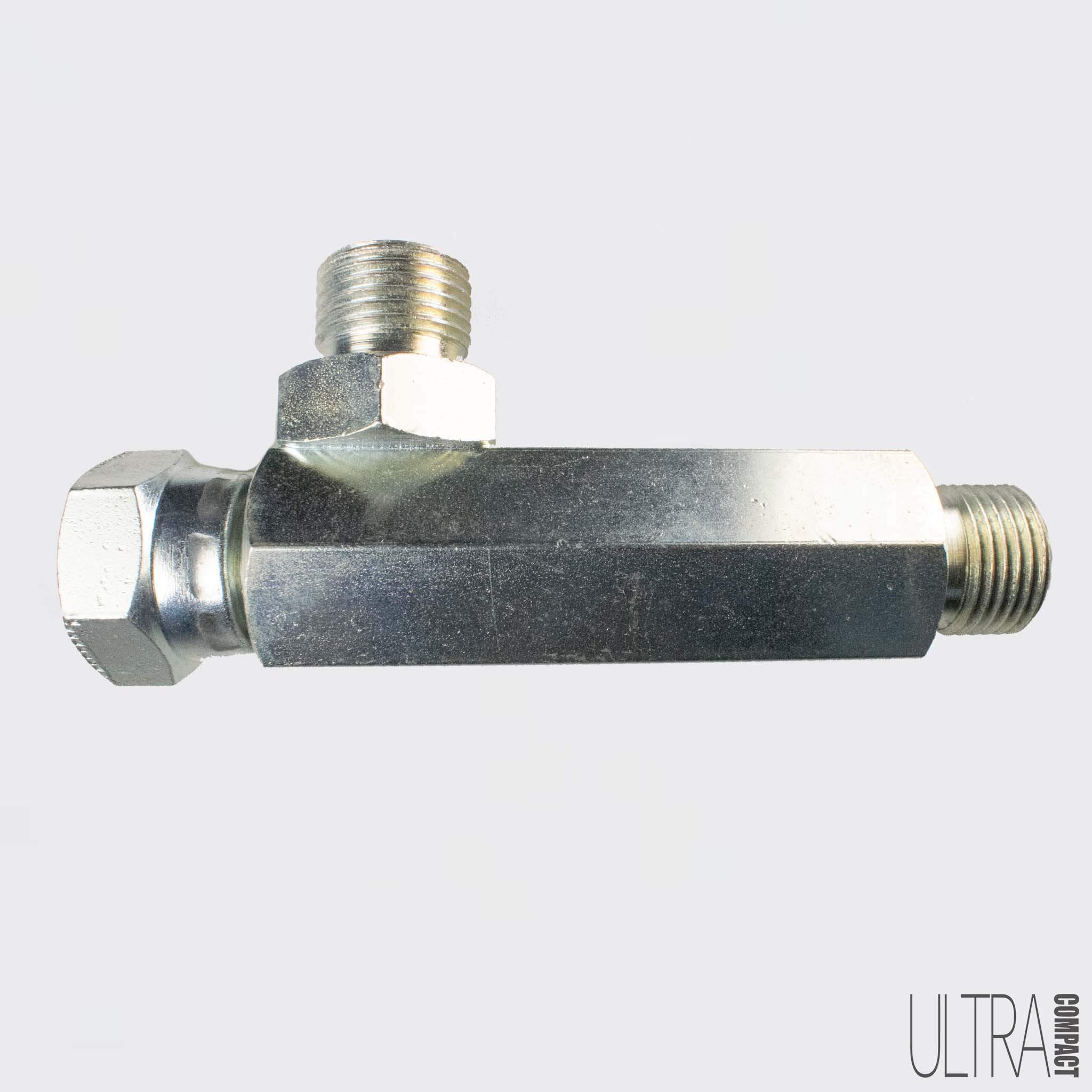 Off-Set Tee Fitting 1/2" Female swivel x 1/2" Male x 1/2" Male centre